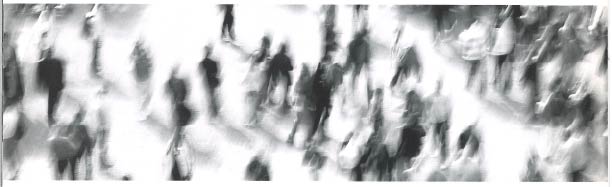 blurry image of people walking