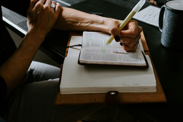 Highlighting in a bible