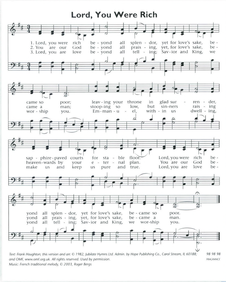 Lord, You Were Rich