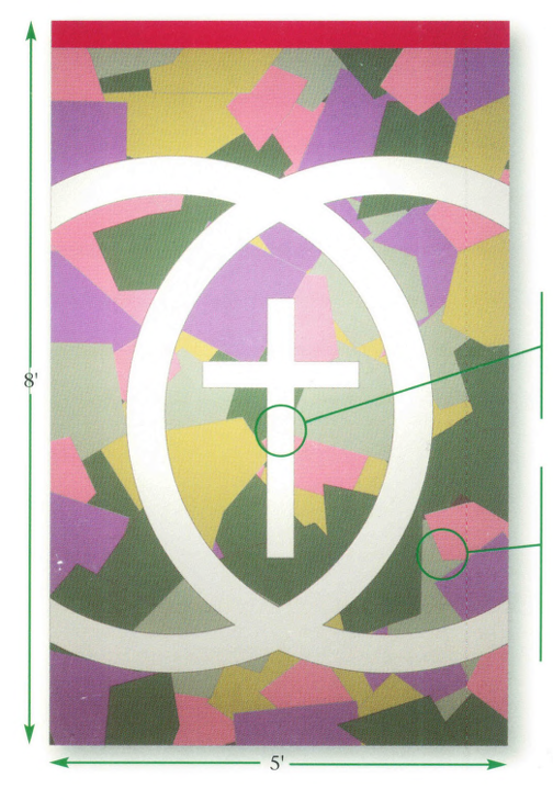 Overlapping Rings with Cross