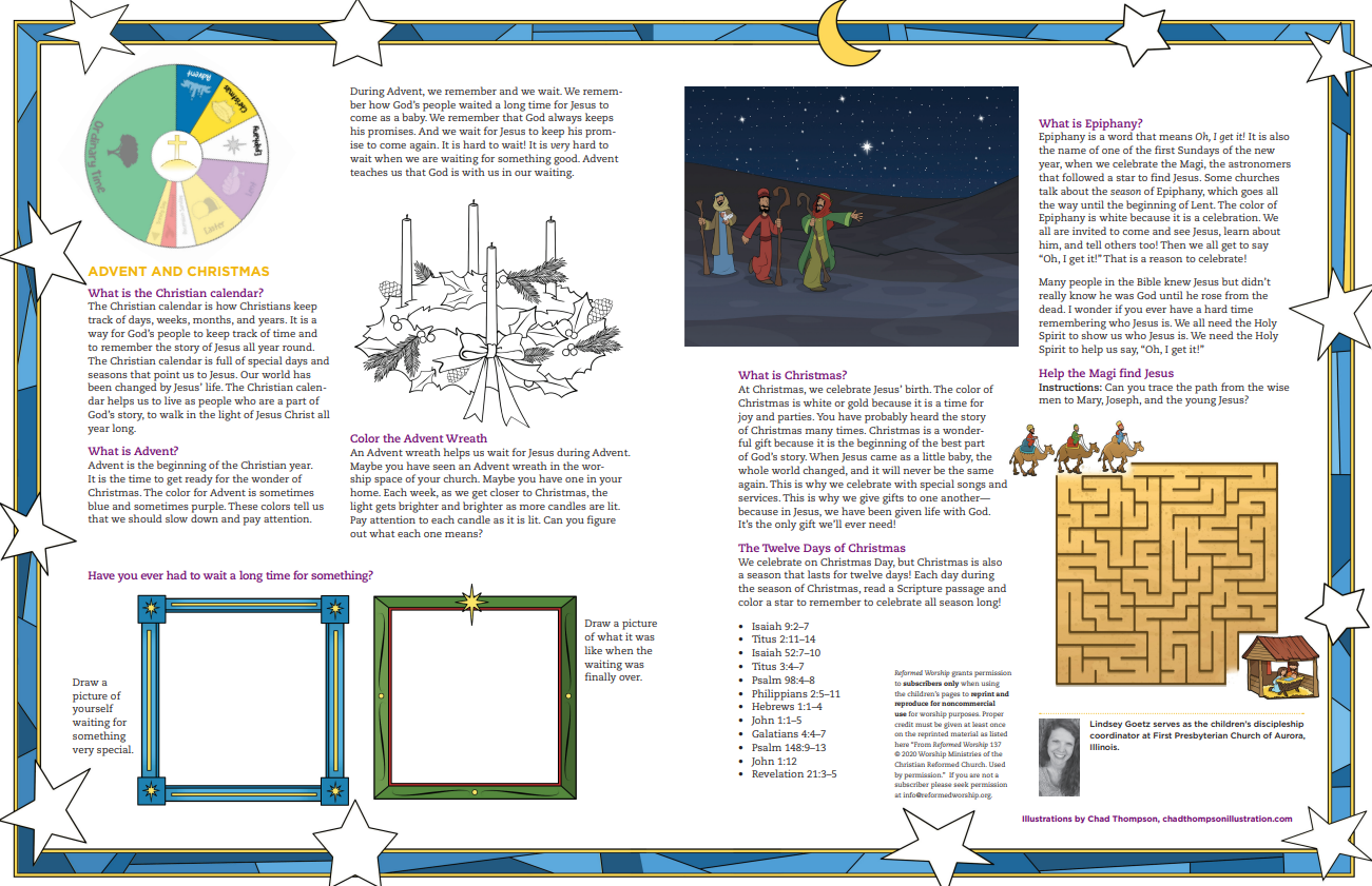 Children's Pages Advent and Christmas