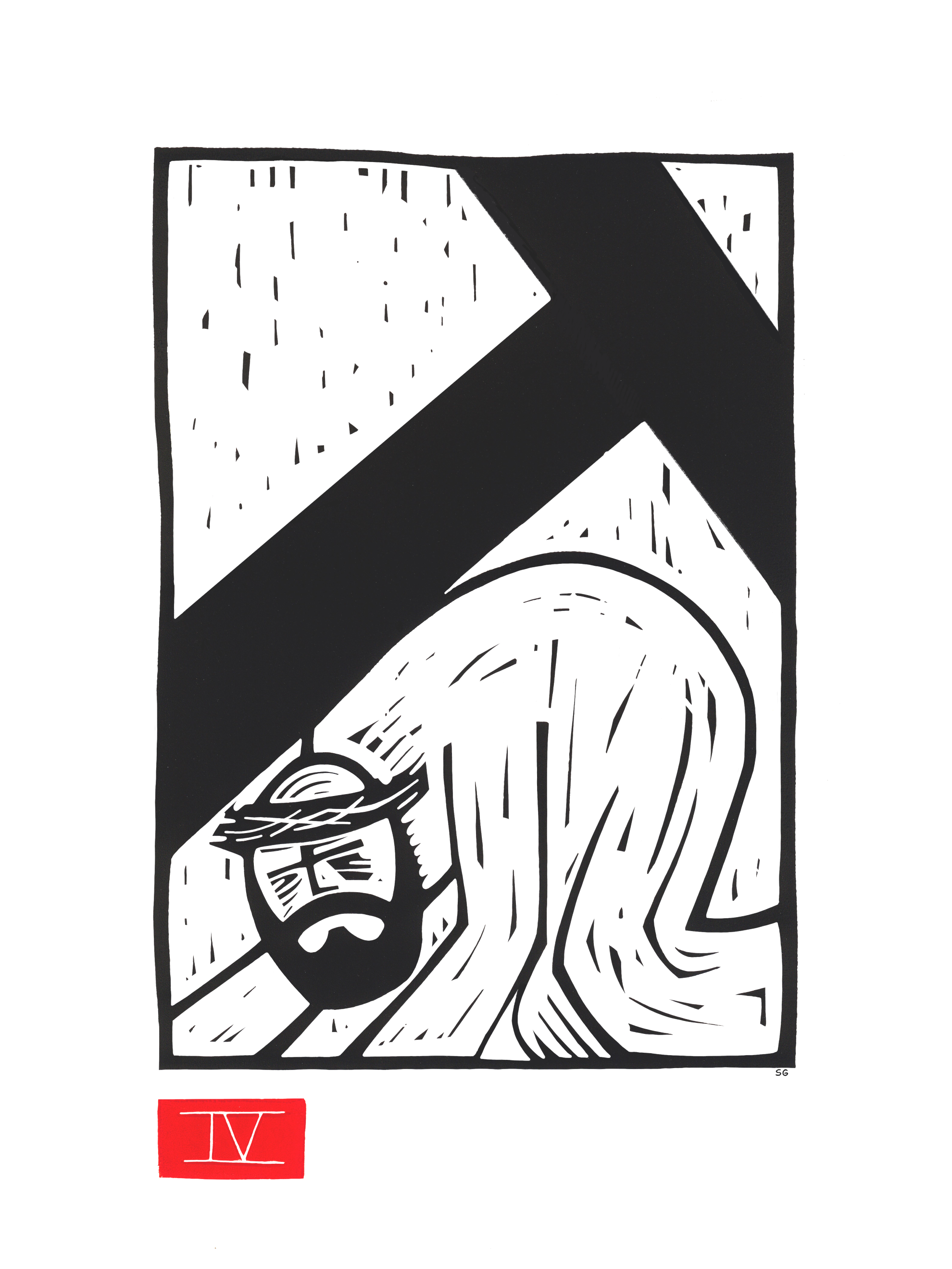 Jesus falls the first time