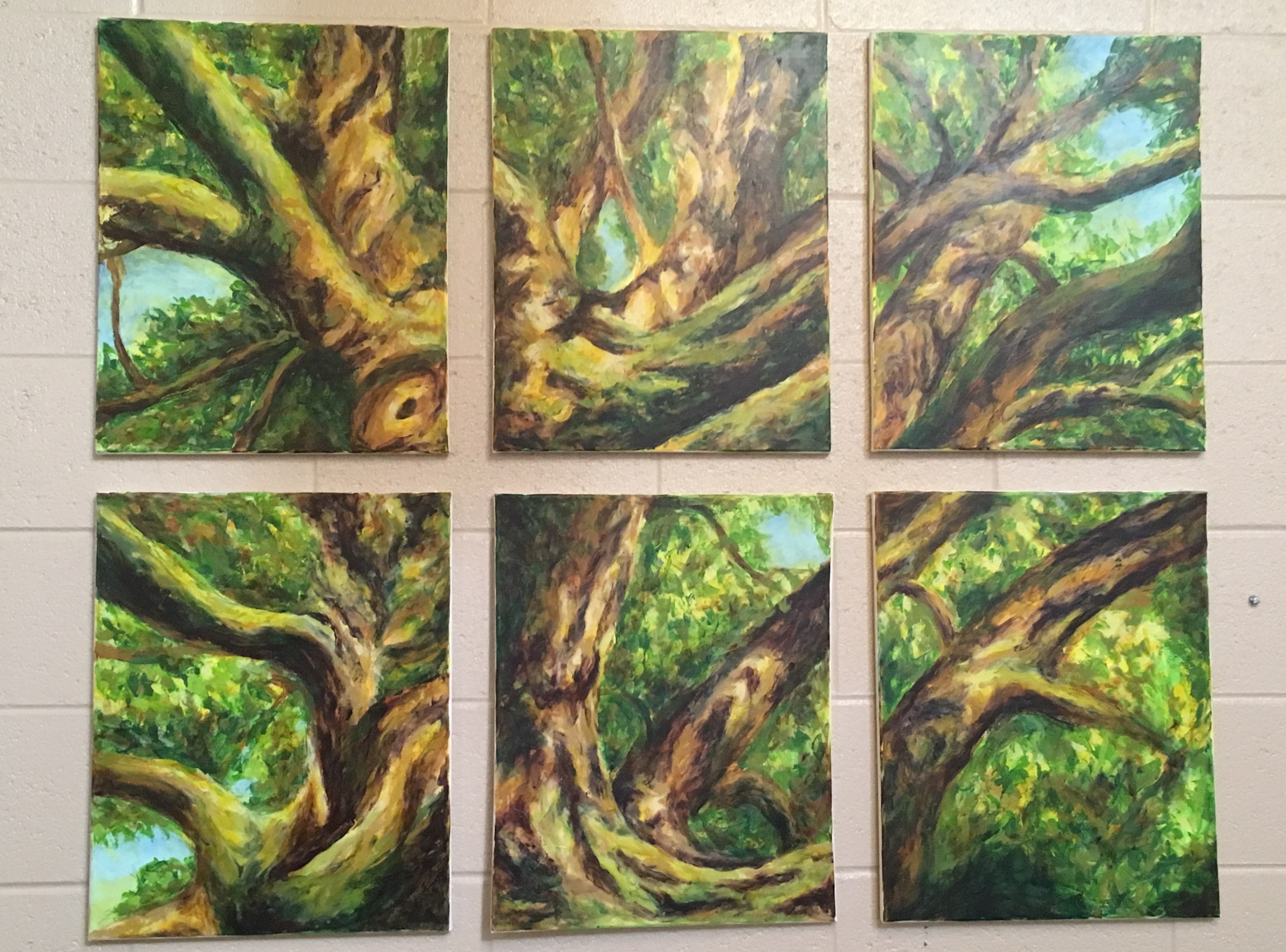Tree in six panels