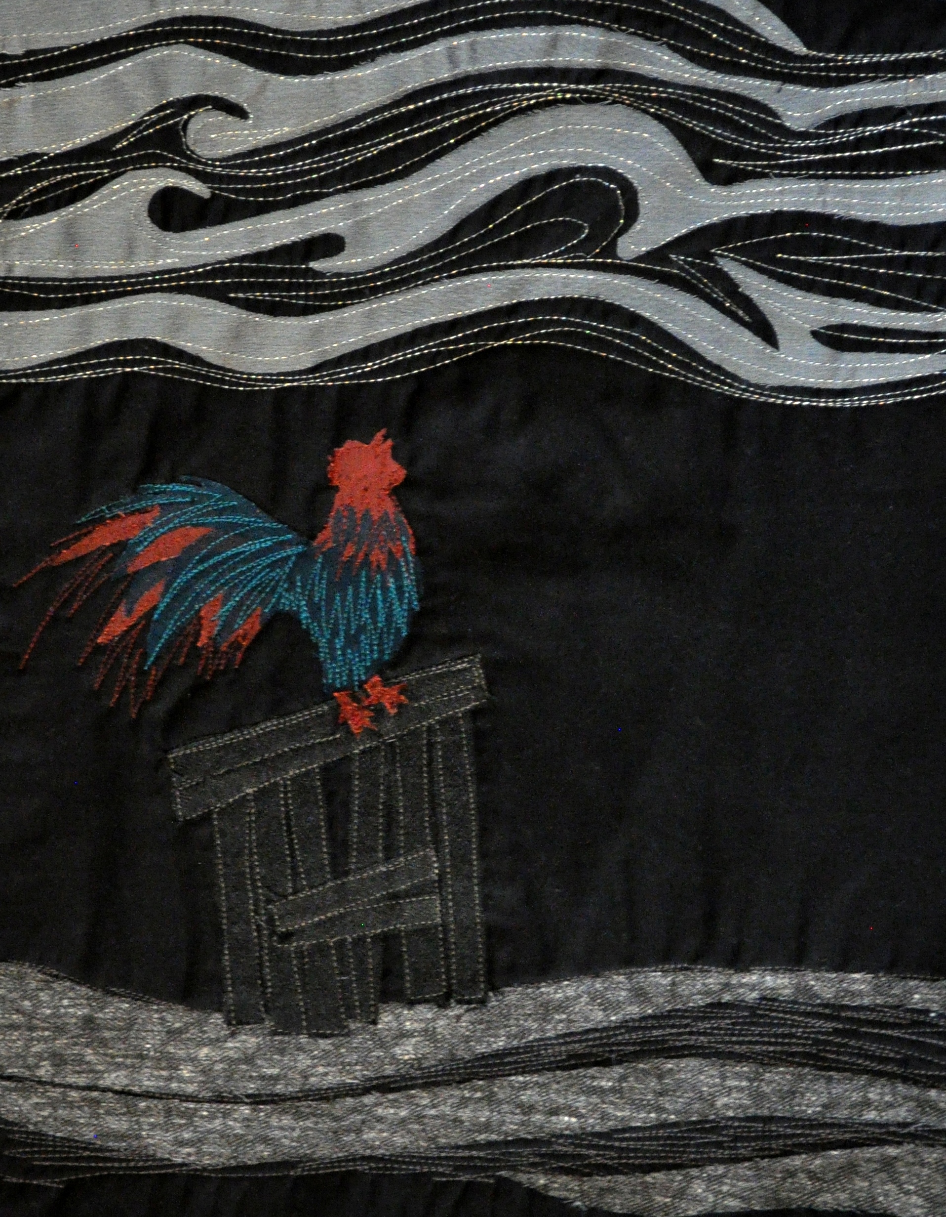 Rooster crowing