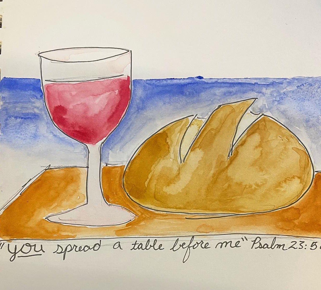 Spread a table before me