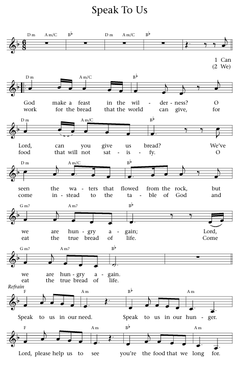 Music to speak to us