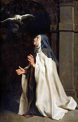 Teresa Avila Vision of the Dove | Peter Paul Rubens, Public domain, via Wikimedia Commons