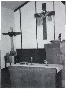 Sanctuary with cross
