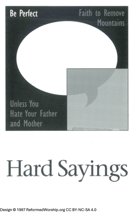 Hard Sayings 3