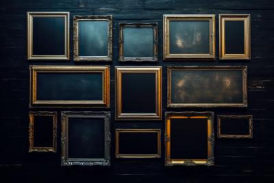 Blank picture frames