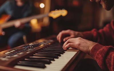 Pianist and guitar