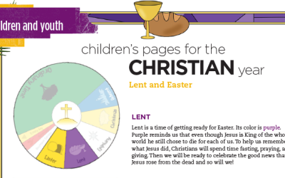 Children's Pages Lent and Easter Header
