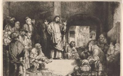 Title Image Christ Preaching, Rembrandt