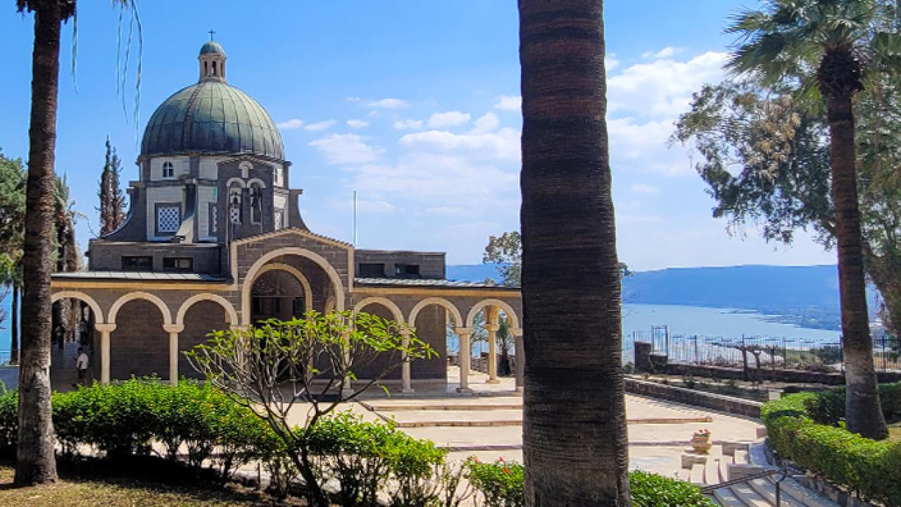 Church of the Beatitudes, the traditional side of Jesus’ Sermon on the Mount 
