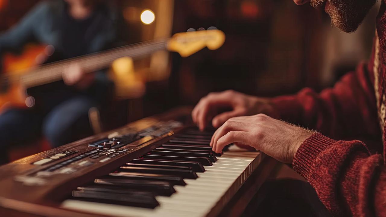 Pianist and guitar