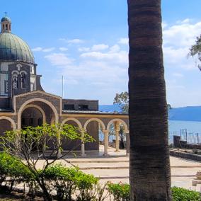 Church of the Beatitudes, the traditional side of Jesus’ Sermon on the Mount 