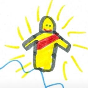 Child's Drawing: Ascension