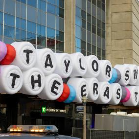 Sign advertising Taylor Swift Eras Tour