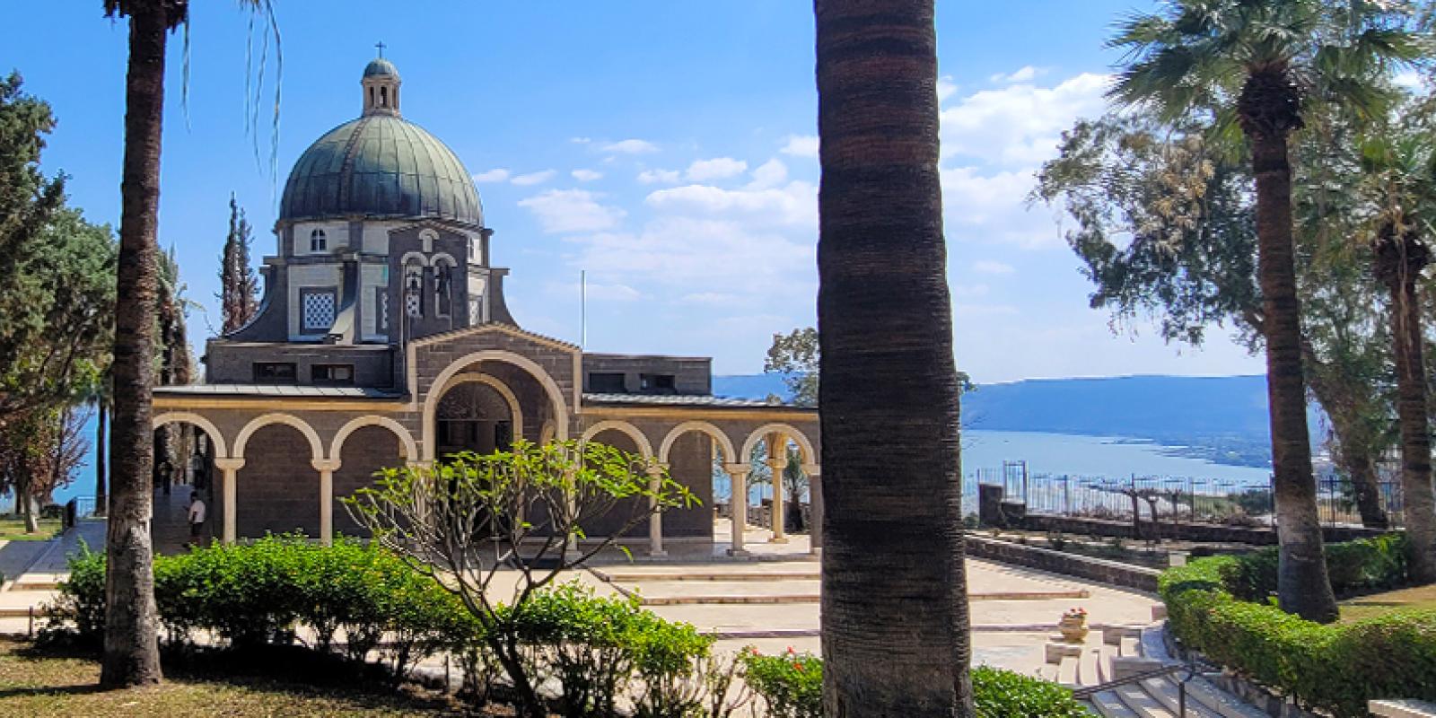Church of the Beatitudes, the traditional side of Jesus’ Sermon on the Mount 