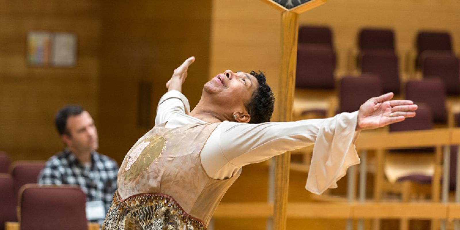 Woman Dancing in worship