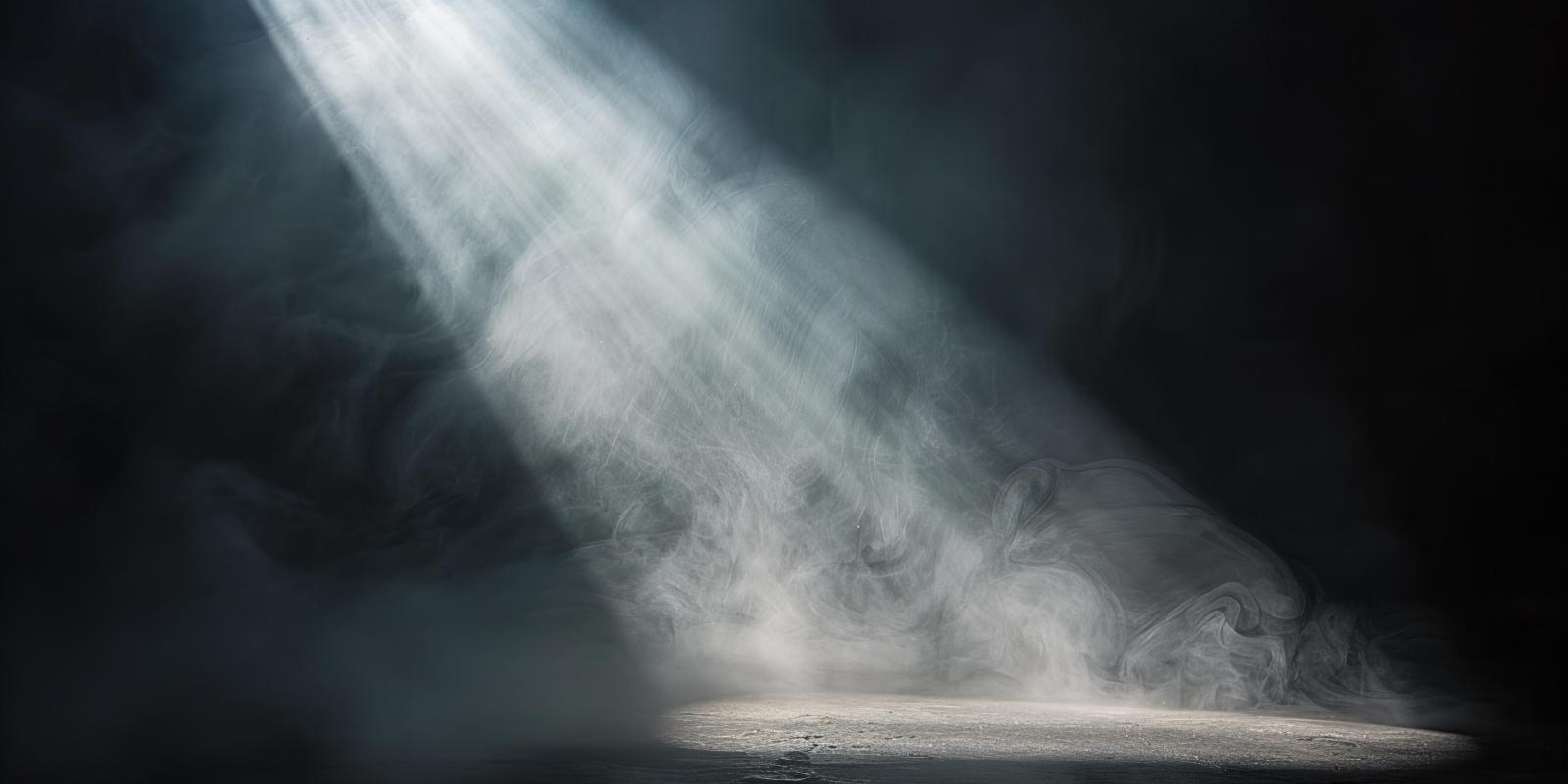 light beam shining down