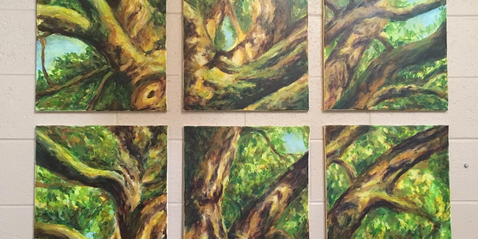 Tree in six panels