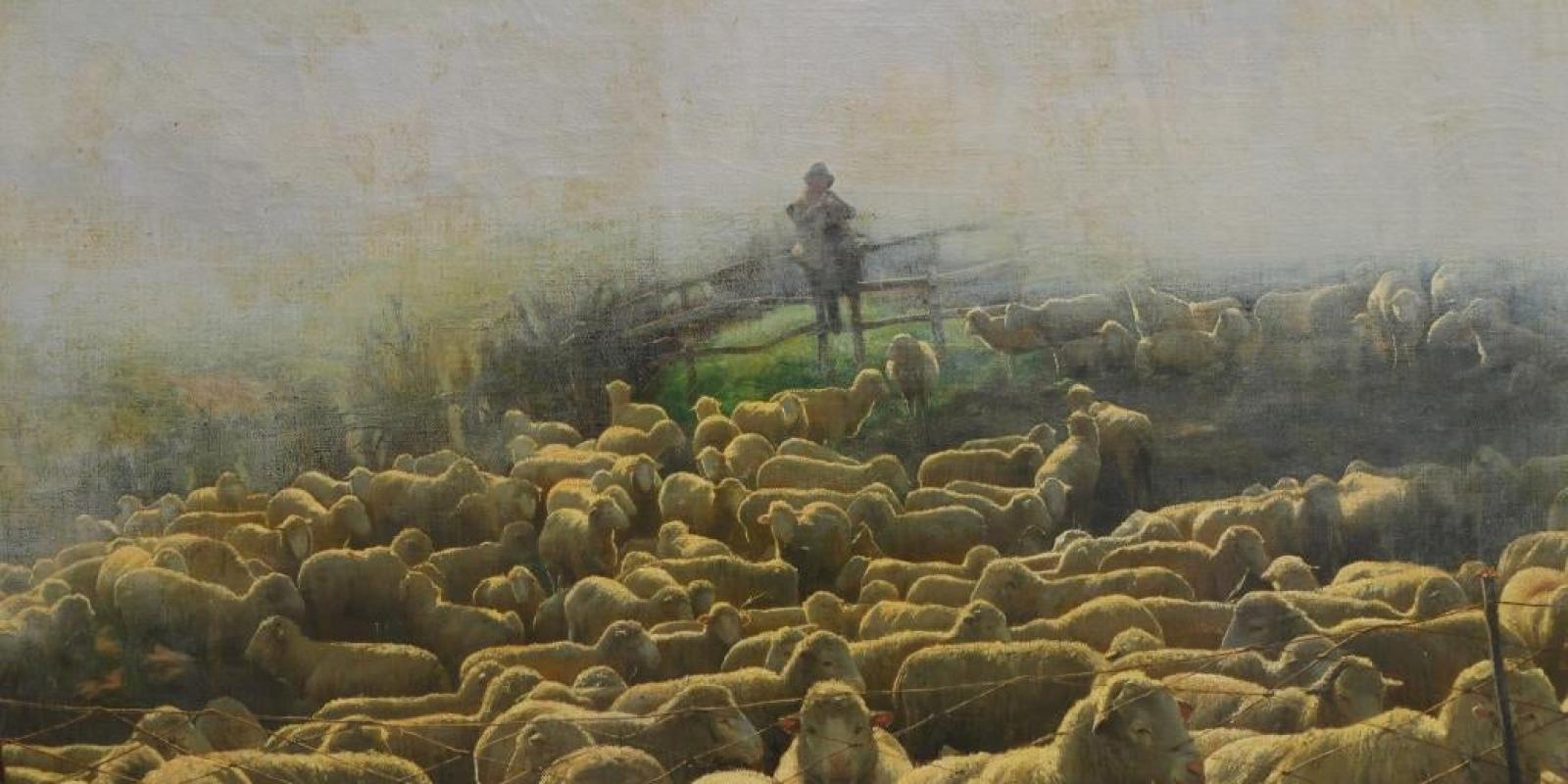 Painting_of_sheep_by_Herman_Johannes_van_der_Weele_(1852-1930)