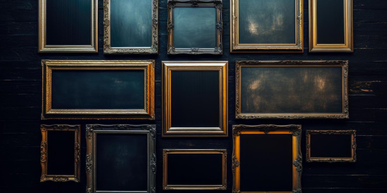 Blank picture frames