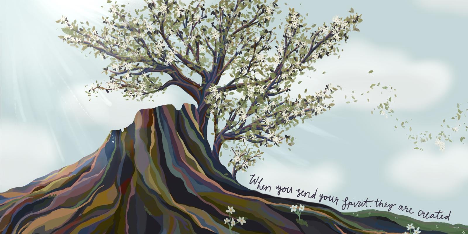 When you send your Spirit, they are created