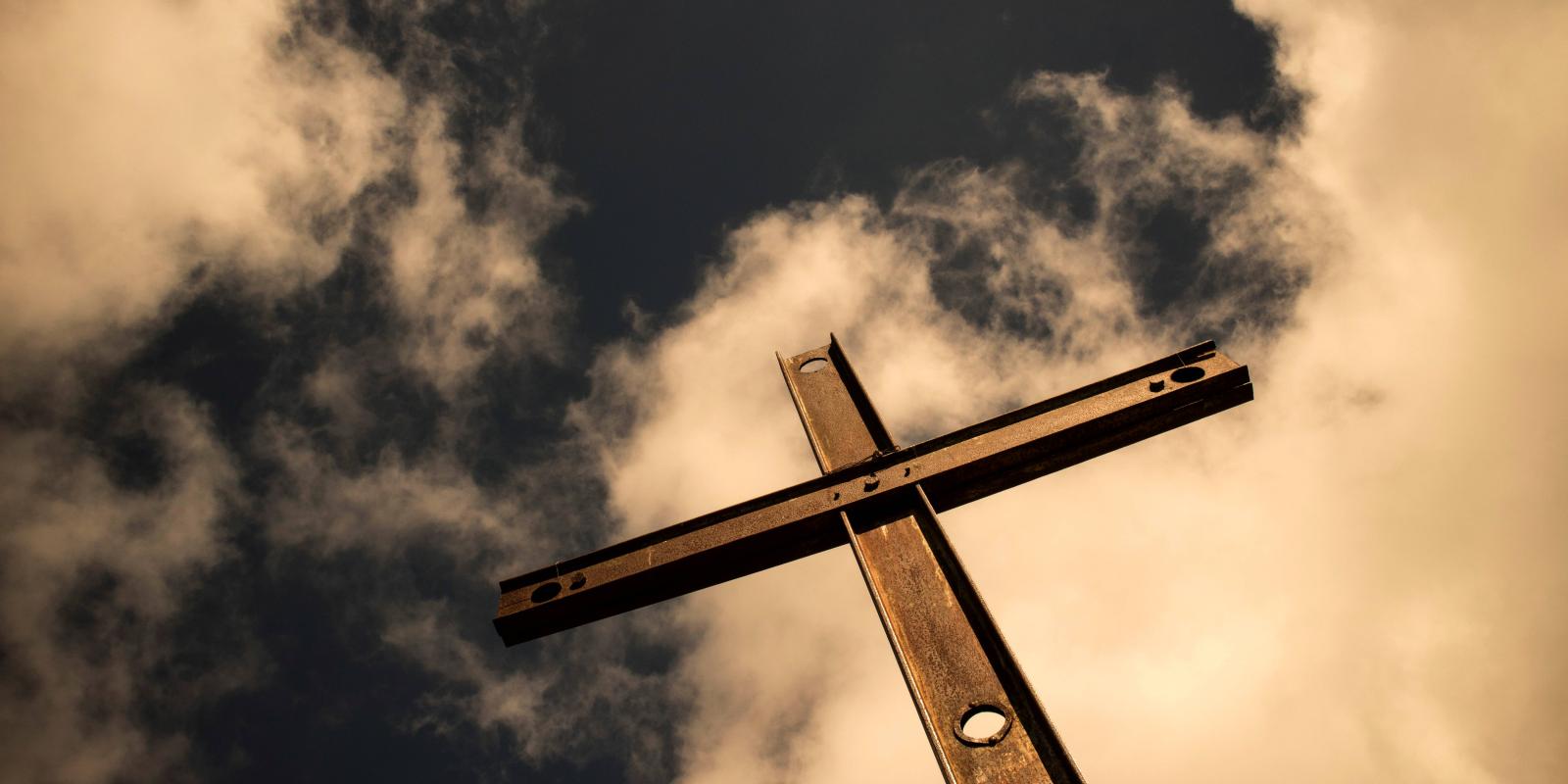 Cross against sky