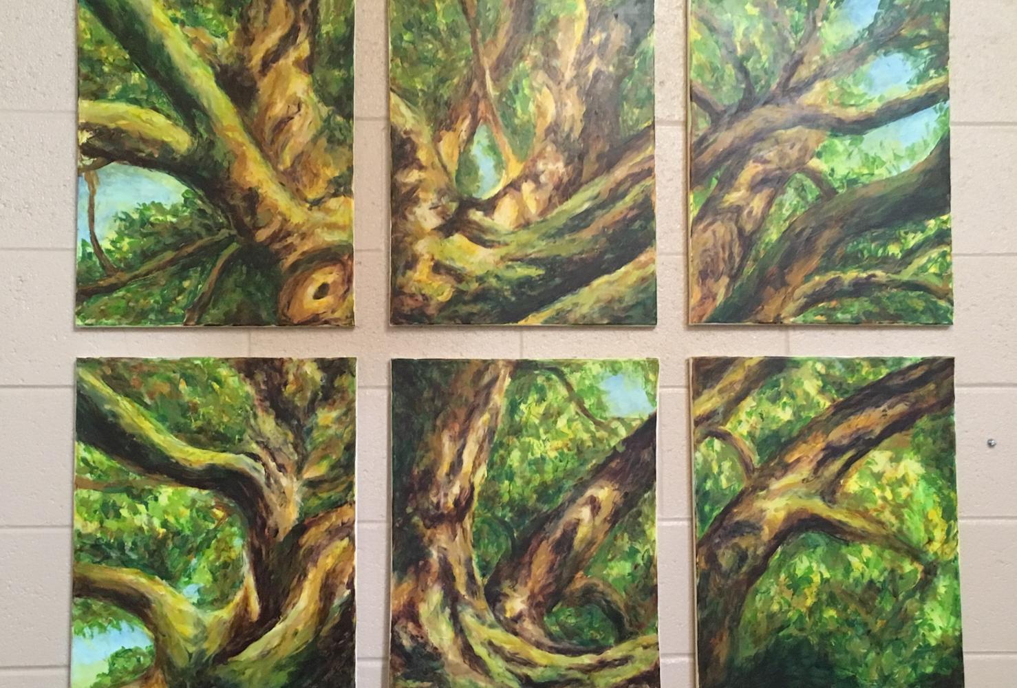 Tree in six panels