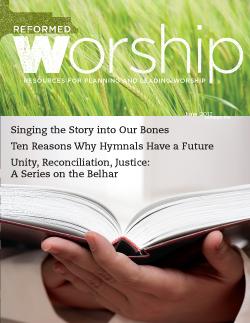 Reformed Worship issue cover