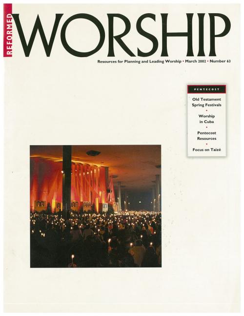 Reformed Worship issue cover