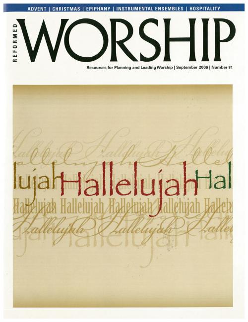 Reformed Worship issue cover